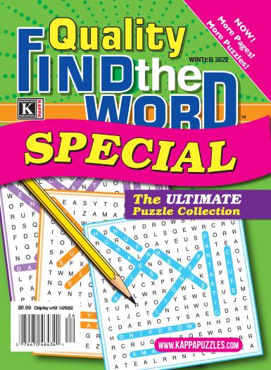 Quality Find the Word Special Magazine